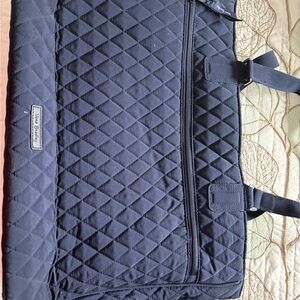 Vera Bradley Navy Quilted Laptop Bag
